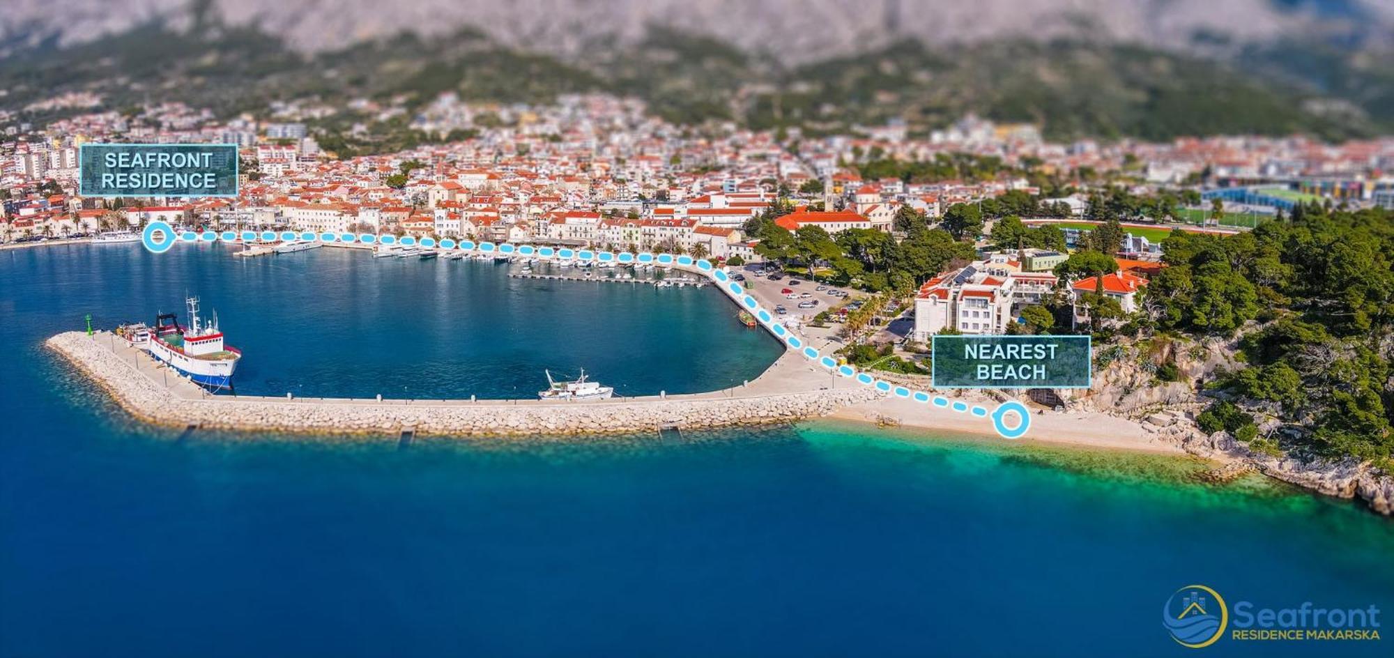 Seafront Residence Макарска Екстериор снимка